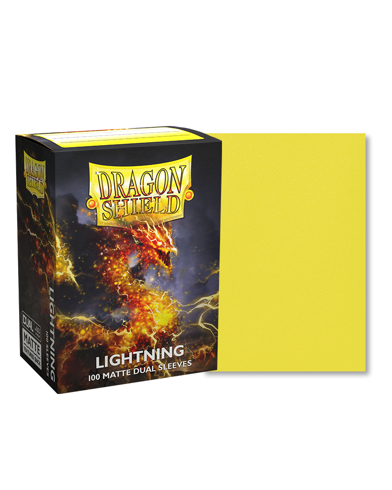 Dragon Shield - 100ct Standard Size - Dual - Lightning Matte