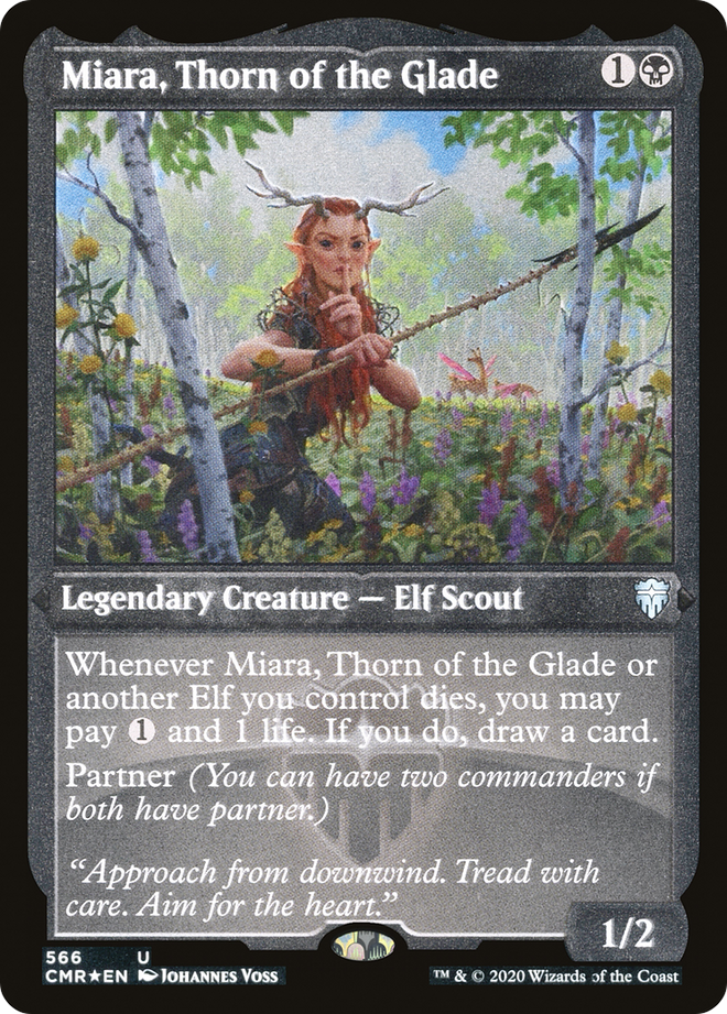 Miara, Thorn of the Glade (Etched) [Commander Legends]