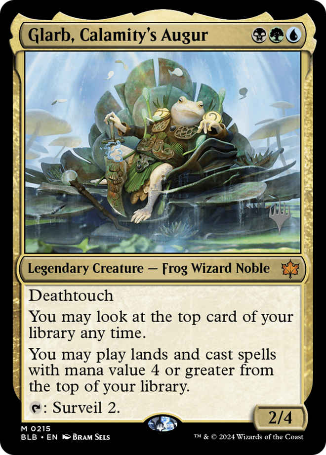 Glarb, Calamity's Augur (Promo Pack) [Bloomburrow Promos]