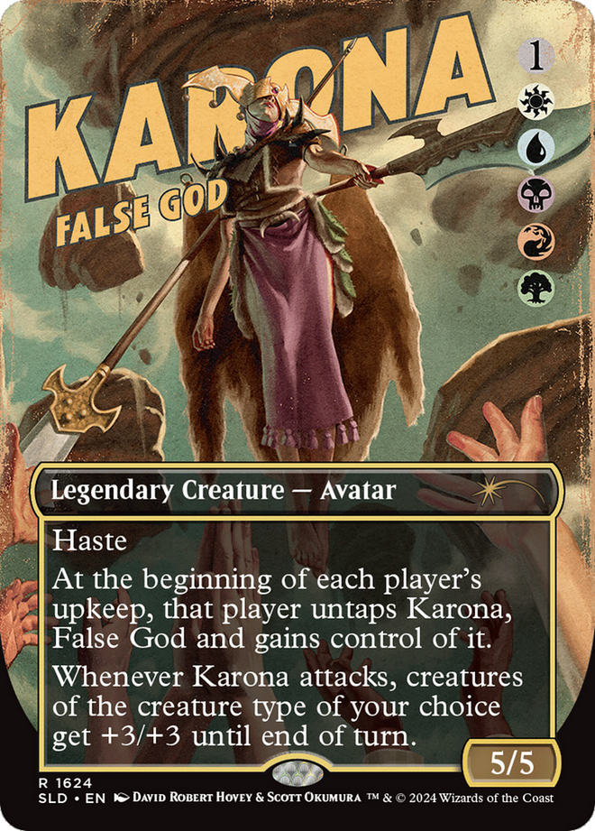Karona, False God (SLD-1624) - Secret Lair Drop (Borderless)