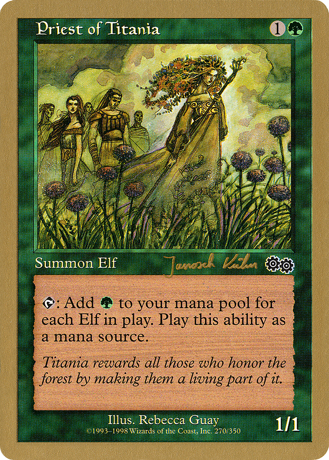 Priest of Titania (Janosch Kuhn) [World Championship Decks 2000]