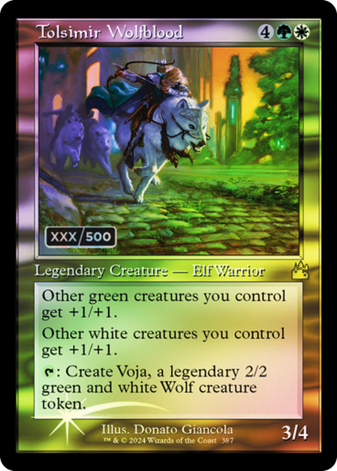 Tolsimir Wolfblood (Retro) (Serialized) [Ravnica Remastered]