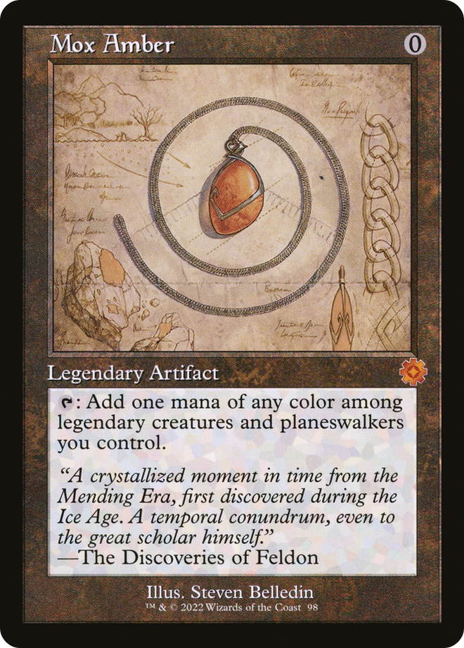 Mox Amber (Retro Schematic) [The Brothers' War Retro Artifacts]