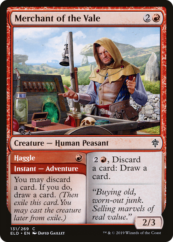 Merchant of the Vale // Haggle [Throne of Eldraine]