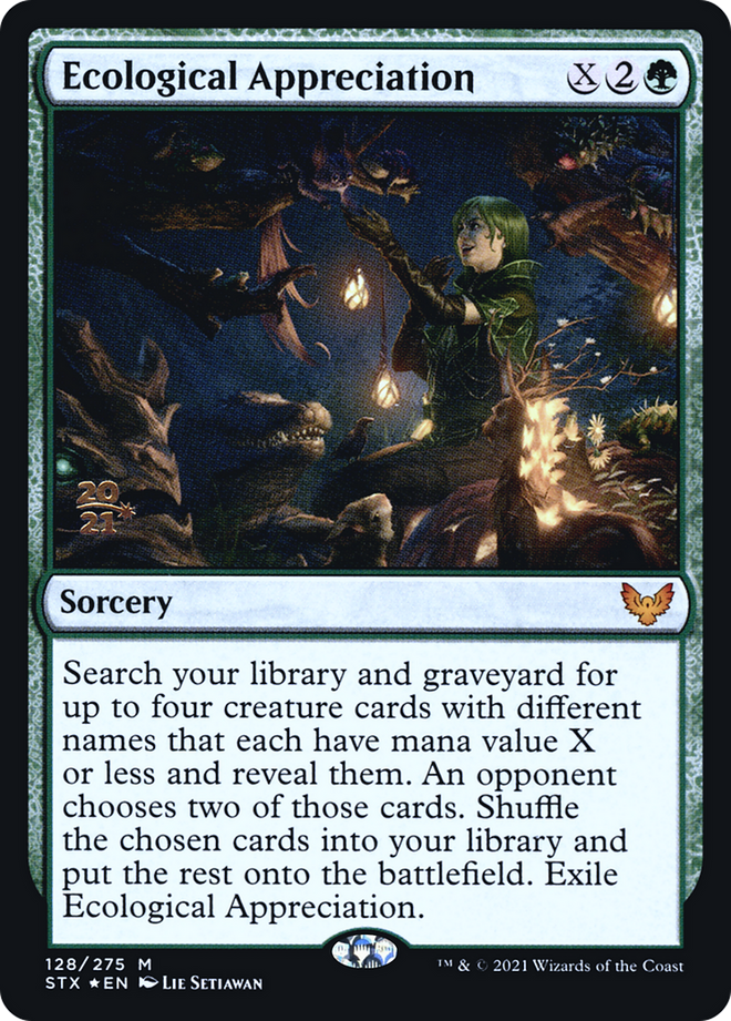 Ecological Appreciation [Strixhaven: School of Mages Prerelease Promos]