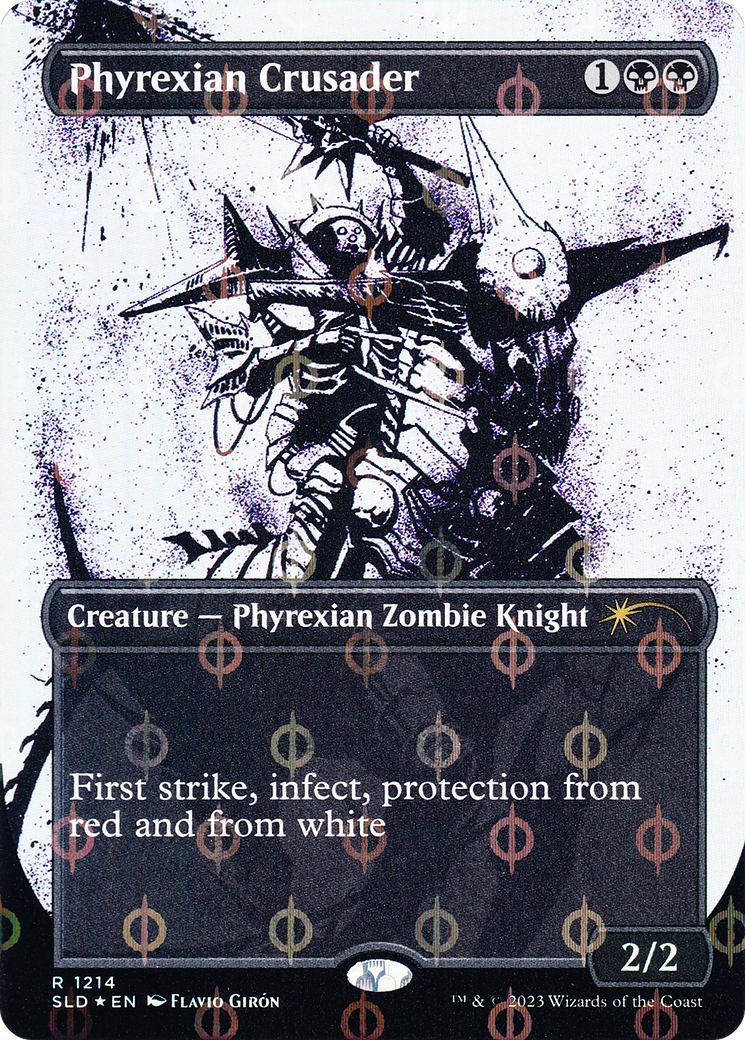 Phyrexian Crusader (Borderless Ichor Step-and-Compleat Foil) [Secret Lair Drop Series]