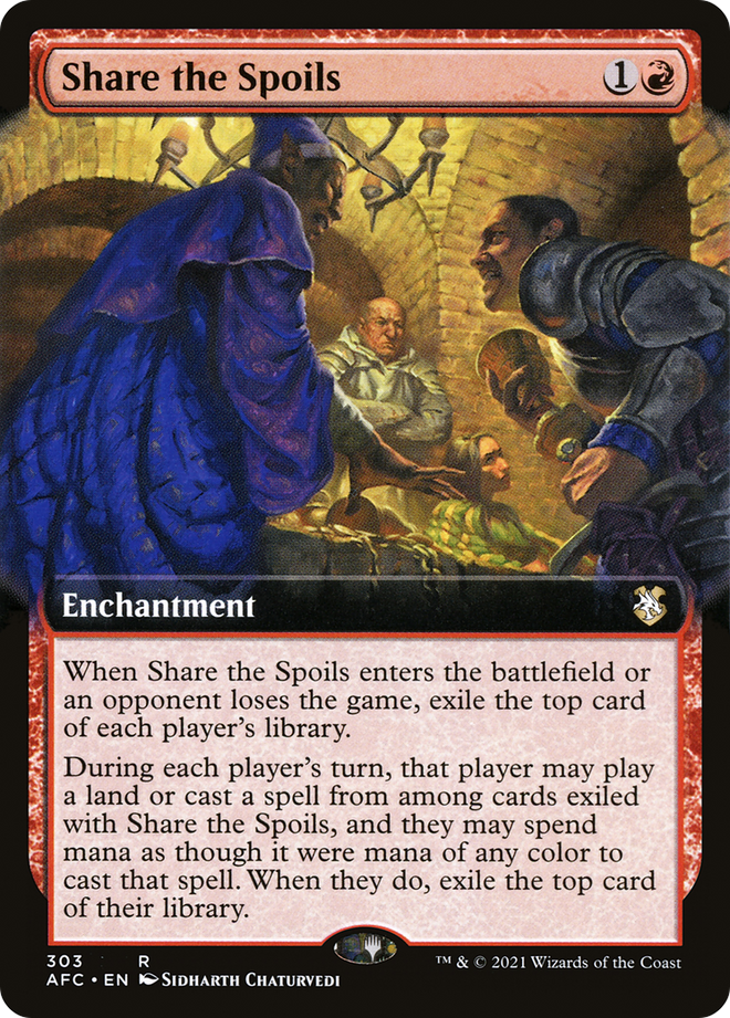 Share the Spoils (Extended Art) [Dungeons & Dragons: Adventures in the Forgotten Realms Commander]