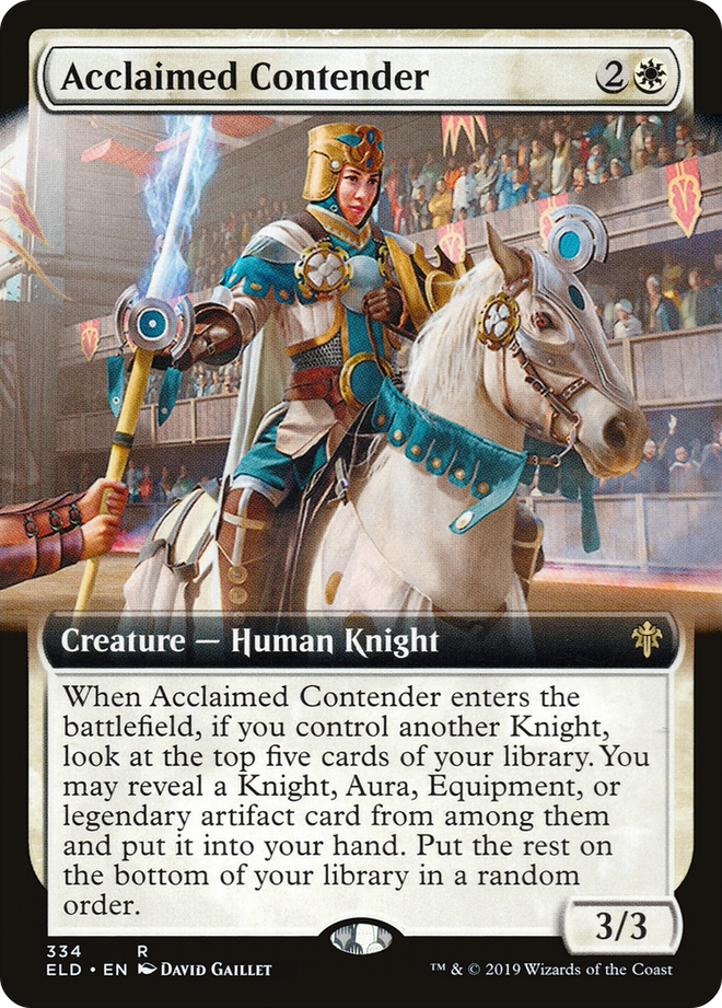 Acclaimed Contender (Extended Art) (ELD-334) - Throne of Eldraine: (Extended Art)