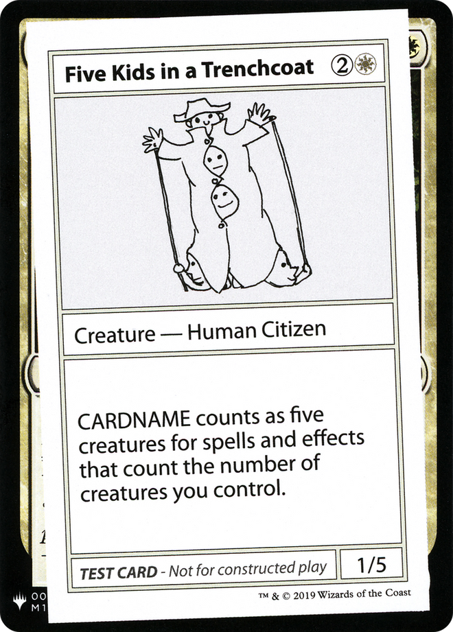 Five Kids in a Trenchcoat [Mystery Booster Playtest Cards]