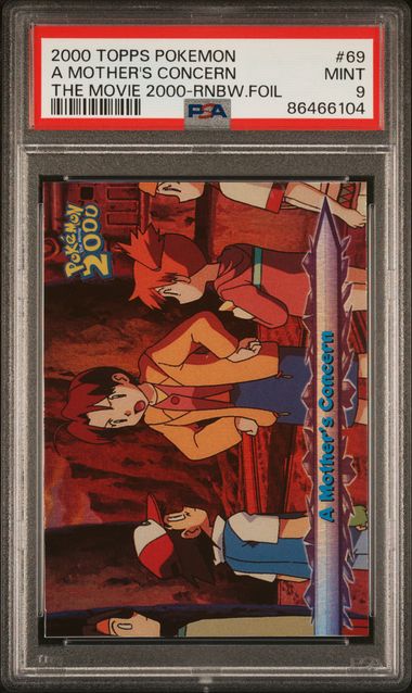 TOPPS POKEMON THE MOVIE 2000 - 69 - A MOTHER'S CONCERN - THE MOVIE 2000-RNBW.FOIL MINT 9