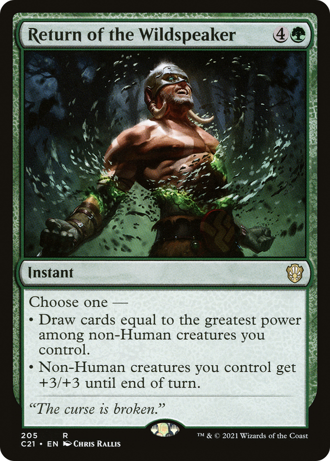 Return of the Wildspeaker [Commander 2021]
