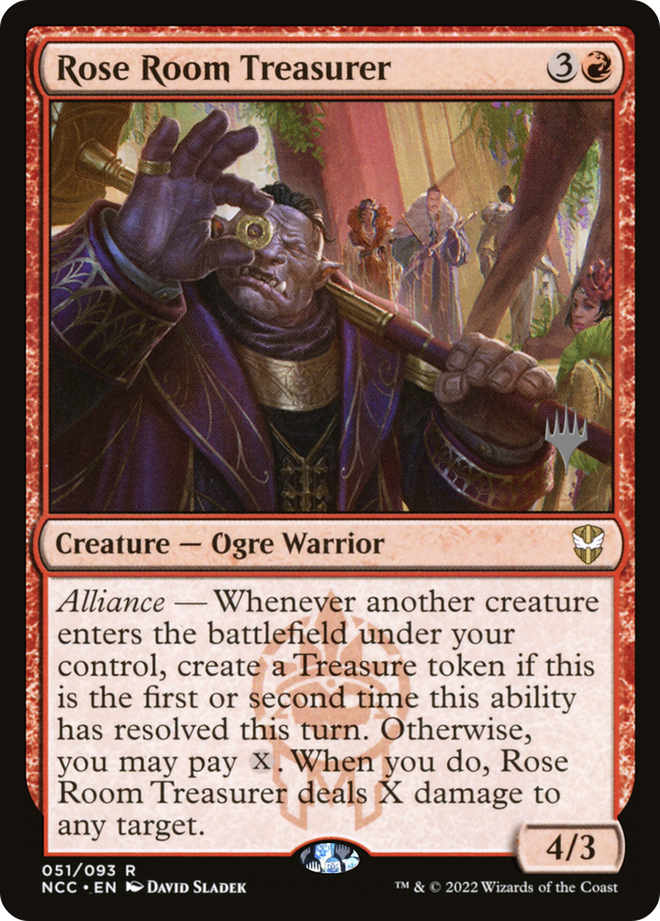 Rose Room Treasurer (Promo Pack) [Streets of New Capenna Commander Promos]