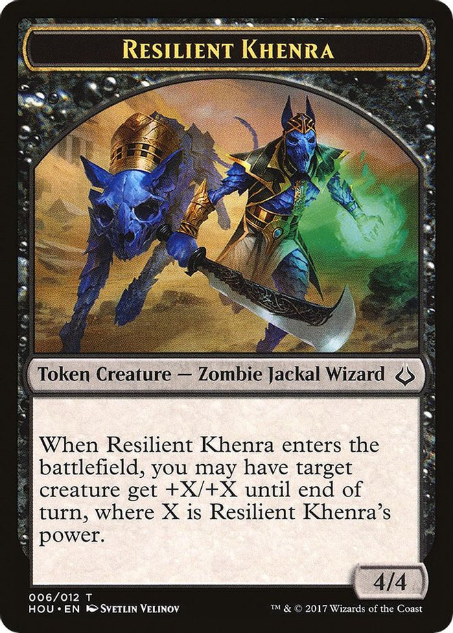 Resilient Khenra // Zombie Double-Sided Token (HOU-6 // 20) - Hour of Devastation