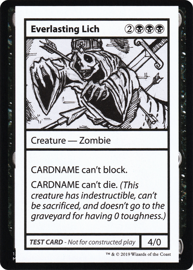Everlasting Lich (2021 Edition) [Mystery Booster Playtest Cards]