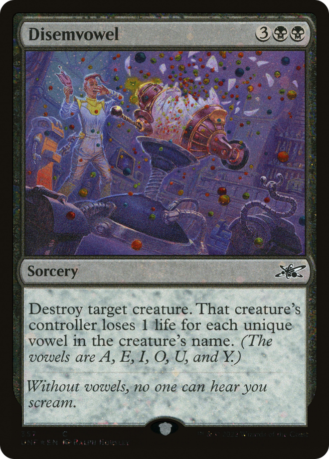 Disemvowel (Galaxy Foil) [Unfinity]