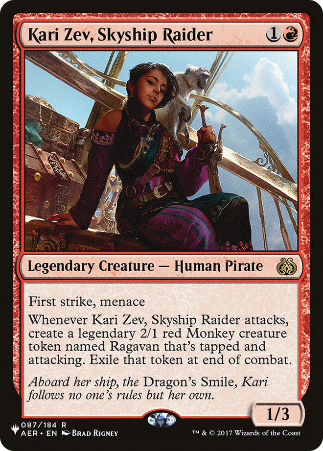 Kari Zev, Skyship Raider [The List]