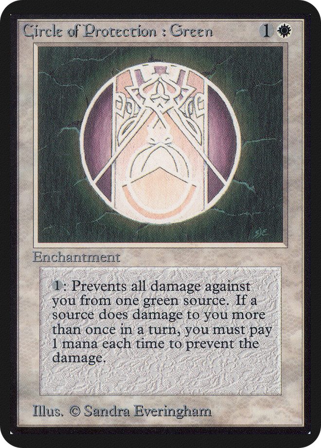 Circle of Protection: Green [Alpha Edition]