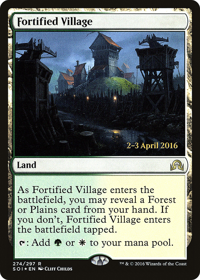 Fortified Village [Shadows over Innistrad Prerelease Promos]