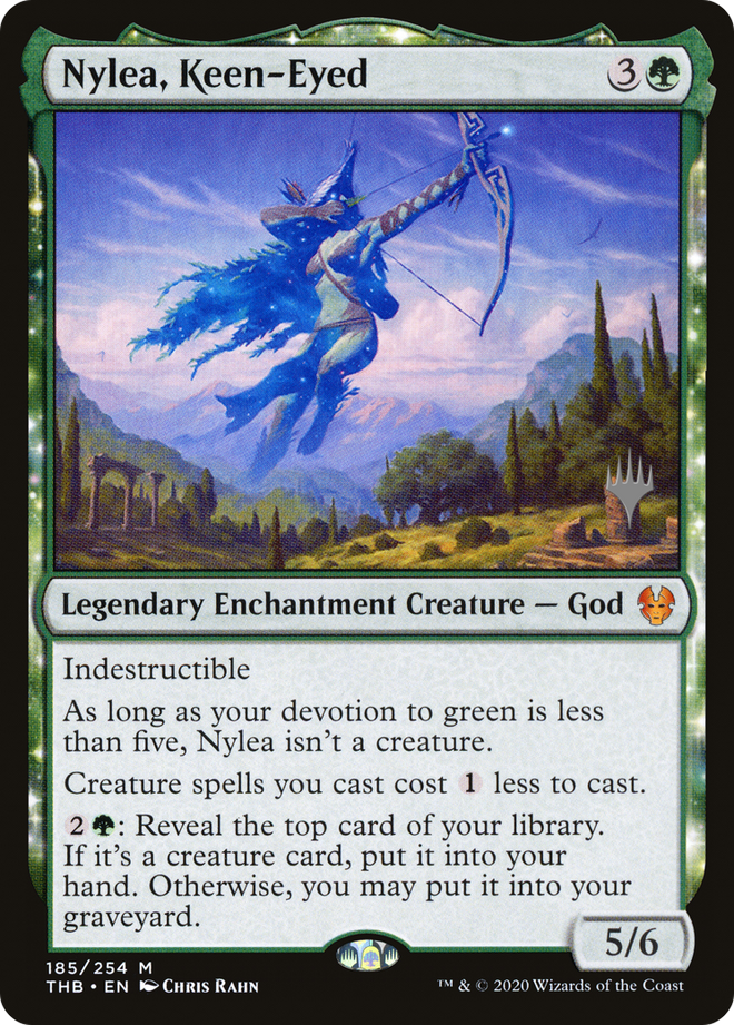Nylea, Keen-Eyed (Promo Pack) [Theros Beyond Death Promos]