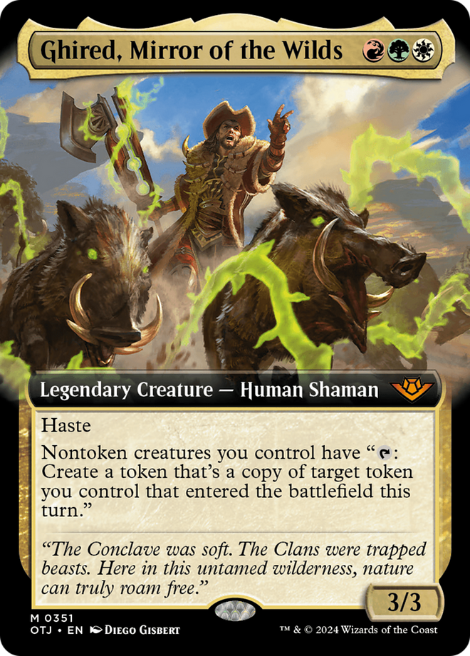 Ghired, Mirror of the Wilds (Extended Art) [Outlaws of Thunder Junction]