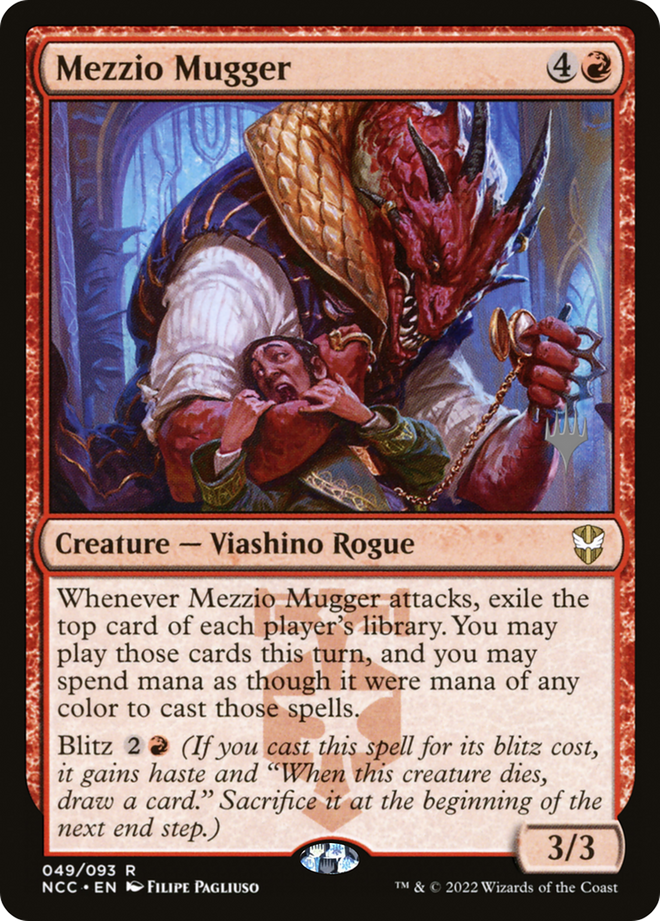 Mezzio Mugger (Promo Pack) [Streets of New Capenna Commander Promos]