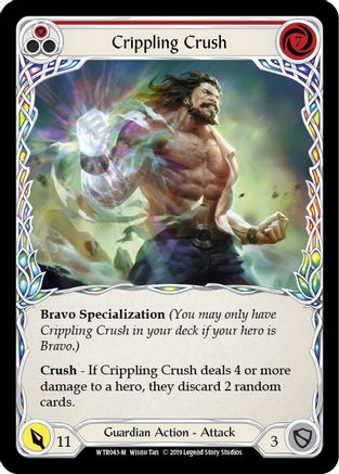 Crippling Crush (WTR043) - Welcome to Rathe 1st Edition Rainbow Foil