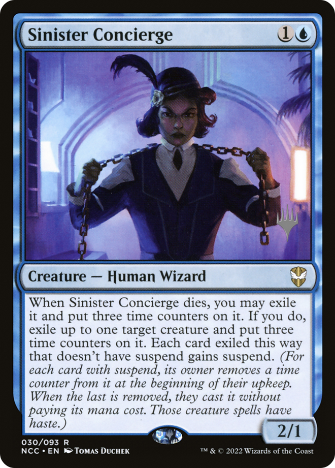 Sinister Concierge (Promo Pack) [Streets of New Capenna Commander Promos]