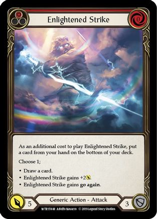 Enlightened Strike (WTR159) - Welcome to Rathe 1st Edition Rainbow Foil