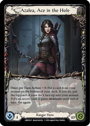 Azalea, Ace in the Hole - HER010 (HER010) - Flesh and Blood: Promo Cards 1st Edition Cold Foil
