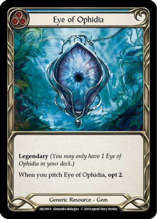 Eye of Ophidia (ARC000) - Arcane Rising 1st Edition Cold Foil