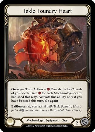 Teklo Foundry Heart (ARC004) - Arcane Rising Unlimited Edition Rainbow Foil