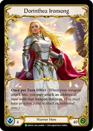 Dorinthea Ironsong (Rainbow) - HER024 (HER024) - Flesh and Blood: Promo Cards 1st Edition Rainbow Foil