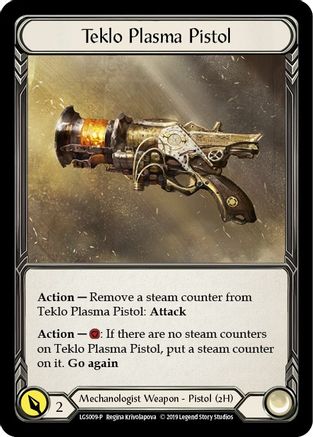 Teklo Plasma Pistol - LGS009 (LGS009) - Flesh and Blood: Promo Cards 1st Edition Cold Foil