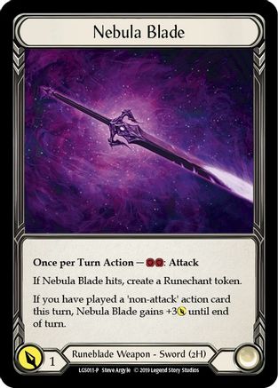 Nebula Blade - LGS011 (LGS011) - Flesh and Blood: Promo Cards 1st Edition Cold Foil
