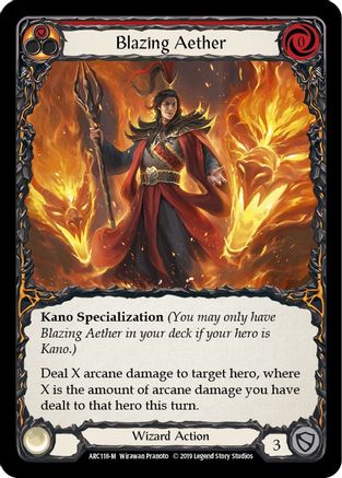 Blazing Aether (ARC118) - Arcane Rising Unlimited Edition