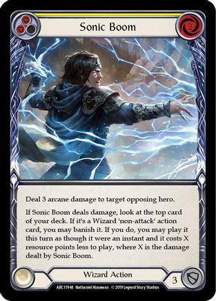 Sonic Boom (ARC119) - Arcane Rising 1st Edition Rainbow Foil