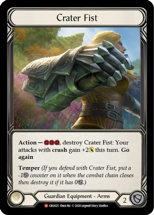 Crater Fist (CRU025) - Crucible of War Unlimited Edition Rainbow Foil