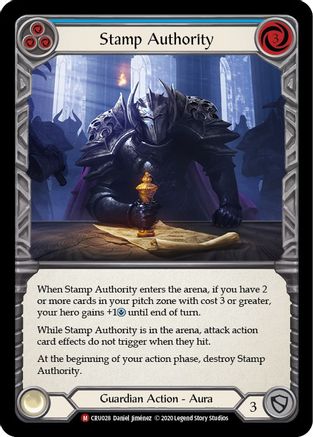 Stamp Authority (CRU028) - Crucible of War 1st Edition Rainbow Foil