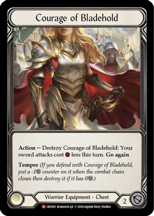 Courage of Bladehold (CRU081) - Crucible of War Unlimited Edition Rainbow Foil