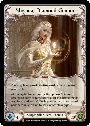 Shiyana, Diamond Gemini (CRU097) - Crucible of War 1st Edition Cold Foil