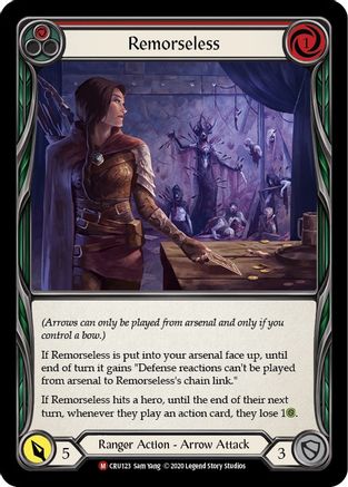 Remorseless (CRU123) - Crucible of War Unlimited Edition Rainbow Foil