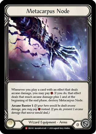 Metacarpus Node (CRU161) - Crucible of War 1st Edition Cold Foil