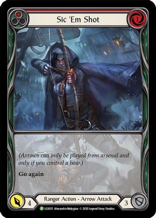 Sic 'Em Shot (Red) - LGS035 (LGS035) - Flesh and Blood: Promo Cards