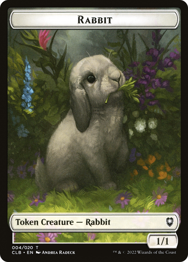 Rabbit Token [Commander Legends: Battle for Baldur's Gate Tokens]