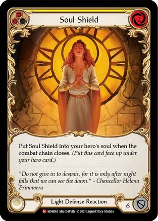 Soul Shield (MON063) - Monarch Unlimited Edition Rainbow Foil