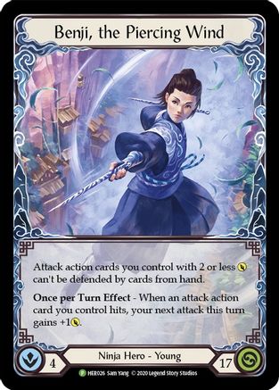 Benji, the Piercing Wind - HER026 (HER026) - Flesh and Blood: Promo Cards Cold Foil