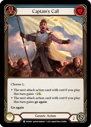 Captain's Call (Blue) (MON262) - Monarch Unlimited Edition