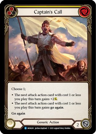 Captain's Call (Yellow) (MON261) - Monarch 1st Edition
