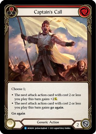 Captain's Call (Red) (MON260) - Monarch Unlimited Edition