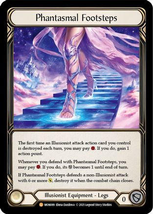 Phantasmal Footsteps (MON089) - Monarch 1st Edition Cold Foil